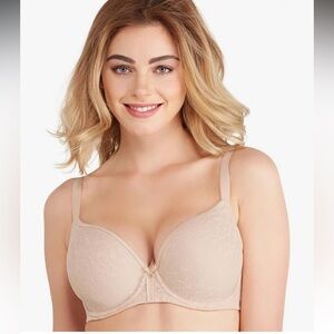 WACOAL Womens Lace Finesse Contour Bra Nude women size 38D stretch comfy
